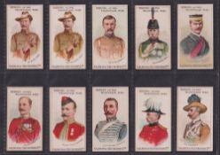 Cigarette cards, Salmon & Gluckstein Heroes of the Transvaal War (set 40 cards) plus variation for