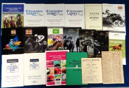 Horse Racing Racecards, 19 racecards inc. Ascot 2nd Oct 1943 (pencil annotations) & 9th Oct 1948,