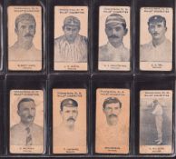 Cigarette cards, Cricket, a collection of 250+ cards from many different series, mostly odds &