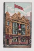 Football postcard, Manchester Utd, a colour printed card showing the Imperial Hotel Manchester