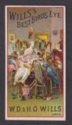 Cigarette card, Wills, Advertisement Card, 'Wills's Best Bird's Eye' illustrated with birds at