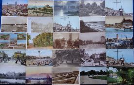 Postcards, Norfolk and Suffolk, a selection of approx. 260 cards, mainly printed, to include