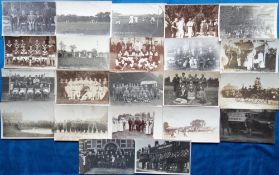 Postcards, Suffolk, an events selection of 22 RPs inc. Farnham (Suffolk) Quoits team, Hurt's Hall