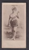 Cigarette card, Goodbody's, Pretty Girl Series 'BAGG' (Mauve back), type card, Annette (gd) (1)