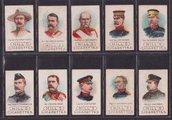 Cigarette cards, Hill Boer War Generals - Campaigners (set 12 cards) including Baden Powell (gen