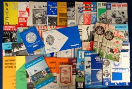 Football handbooks and club magazines, a collection of approx. 50 handbooks and magazines, mostly