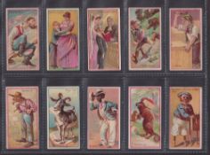 Cigarette cards, USA, Duke's, Jokes, standard size (set, 50 cards) (1 creased, a few with slight