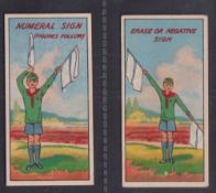 Trade cards, Clarnico, Wolf Cub Proficiency Badges, 2 cards, 'Numeral Sign' & 'Erase or Negative