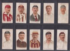 Cigarette cards, Wills Cricketers 1901 42/50 (mixed with & without vignette versions) missing