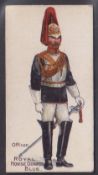 Cigarette card, The Nilma Tobacco Co, Home Colonial Regiments, type card, Officer, Royal Horse