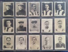 Cigarette cards, Godfrey Phillips K size Footballers (address 'Pinnace' printing), over 430 cards