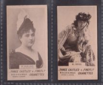Cigarette cards, Wills, Actresses Collotype, unnamed subjects, plain backs, two cards, CRB no 103,