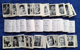 Cigarette cards, Germany, Josetti Filmbilder part 3 numbers 545-816 (set 272 cards) (gen gd/better a