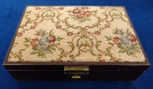 Gold and Costume Jewellery, a selection of items in a jewellery box to include approx. 6g of 9ct