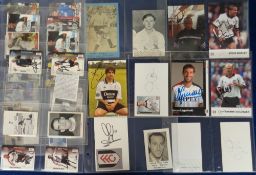 Football autographs, Fulham FC, a large collection of signed items all relating to Fulham 1940's