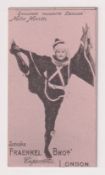 Cigarette card, Fraenkel Bros., Music Hall Artistes (Pink card), type card, Nellie Navette,