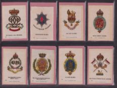 Tobacco silks, Phillips, Crests & Badges of the British Army (B.D.V.), 'M' size (set, 108 silks) (