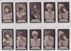 Cigarette cards, Ogden's, Dominoes - Actresses, Corners Mitred (set, 28 cards) (some slight edge