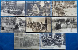 Postcards, Berlin Uprising, RP selection, inc. Mortar, Machine Gun, Armoured Car, Damage, troops