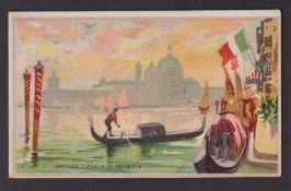 Cigarette card, USA, Buchanan & Lyall's, Italian Series, 'X' size, type card 'Grande Canale Di