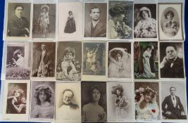 Postcards, 200 postcards of Victorian and Edwardian actors to include Ellen Terry, Marie Lohr,