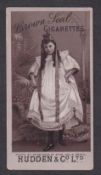 Cigarette card, Hudden, Beauties, Crown Seal, type card, ref. H221, picture no 3 (gd) (1)