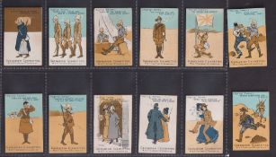 Cigarette cards, Faulkner's, Kipling Series (set, 12 cards) (gd/vg)