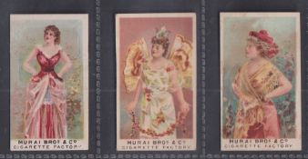 Cigarette cards, Japan, Murai Bros., General Interest (as Phillips), three different cards,