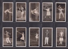 Cigarette cards, Player's (Overseas) Lawn Tennis (set 50 cards) includes Tilden, Wills Moody etc (