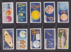 Trade cards, Brooke Bond Out into Space ('Issued With' printing) (set, 50 cards) (gen vg)