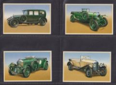 Trade cards, 4 sets, Rolls Royce & Bentley (2 different sets of 25 cards for each marque) (some with