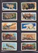 Trade cards, Brooke Bond Canada, 13 sets; Animals of North America, Dinosaurs, Canadian / American
