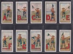 Cigarette cards, Cope's, Boy Scouts & Girl Guides (English) (set, 35 cards) (gd)