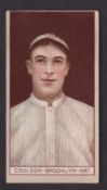 Cigarette card, USA, ATC, Baseball Subject, T207 (Recruit Little Cigars), Robert Coulson, Brooklyn-