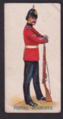 Cigarette card, Wholesale Tobacco, Army Pictures (Home & Colonial Regiments, Blue caption), type