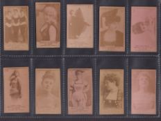 Cigarette cards, USA, H. Ellis & Co, Photographic Cards, Actresses, numbered, back with redemption