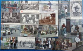 Postcards, Belgium, better selection, inc. Social History, Types & Vendors, Exhuming Soldiers Body