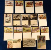 Advertising postcards, Holland, A. Batschari, a collection of 17 advertising postcards inc. Art