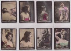 Cigarette cards, South America, Malagrida (Argentina), Photo Series 3 (A), Actresses, 'Paris