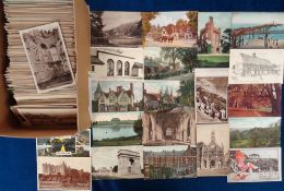 Postcards, South East England, approx. 630 cards, RPs printed and artist drawn to include Kent,