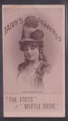Cigarette card, Taddy, Actresses, Collotype, type card, Miss Somerville (gd) (1)