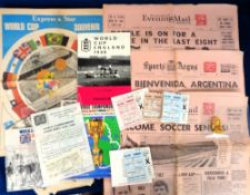 Football, World Cup 1966, a selection of items, mostly relating to the games played at Villa Park