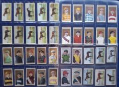 Cigarette cards, Horse Racing, 8 sets, Ogden's (5, Jockeys & Owners Colours, Owners Racing Colours