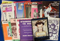 Entertainment, Sheet Music, approx. 250 items of sheet music to include Phil Collins, Culture