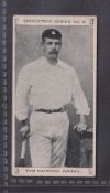 Cigarette card, Rutter Cricketers Series, type card no.2, Tom Hayward Surrey (slightly grubby fair/