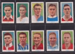 Cigarette cards, 4 sets all Football related, Hill Famous Footballers 1st (set 50 cards, HY Archer),