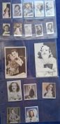 Cigarette / Trade cards, 73 cards all Cinema Related; type collection with cards featuring Joan