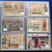 Trade cards, approx. 180 cards, Police, Firemen, Science, Explorers themed. Many Continental