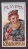 Cigarette card, Player's, Advertisement Card, Old Salt with clay pipe (Testimonial back) (gd/vg) (