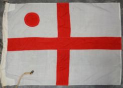 Naval, Vice Admiral's flag. Marked with Broad arrow, the letter N, BDTH and 5715814, no date mark (